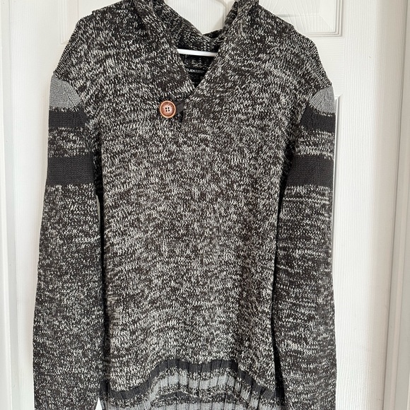 Projek Raw Other - Charcoal Cowl Neck Sweater